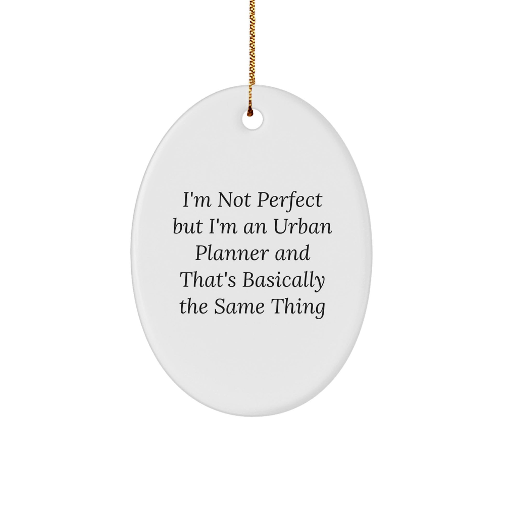 Urban Planner Oval Ornament Gifts from Friends and Family for Christmas Unique Decorations - Image 1