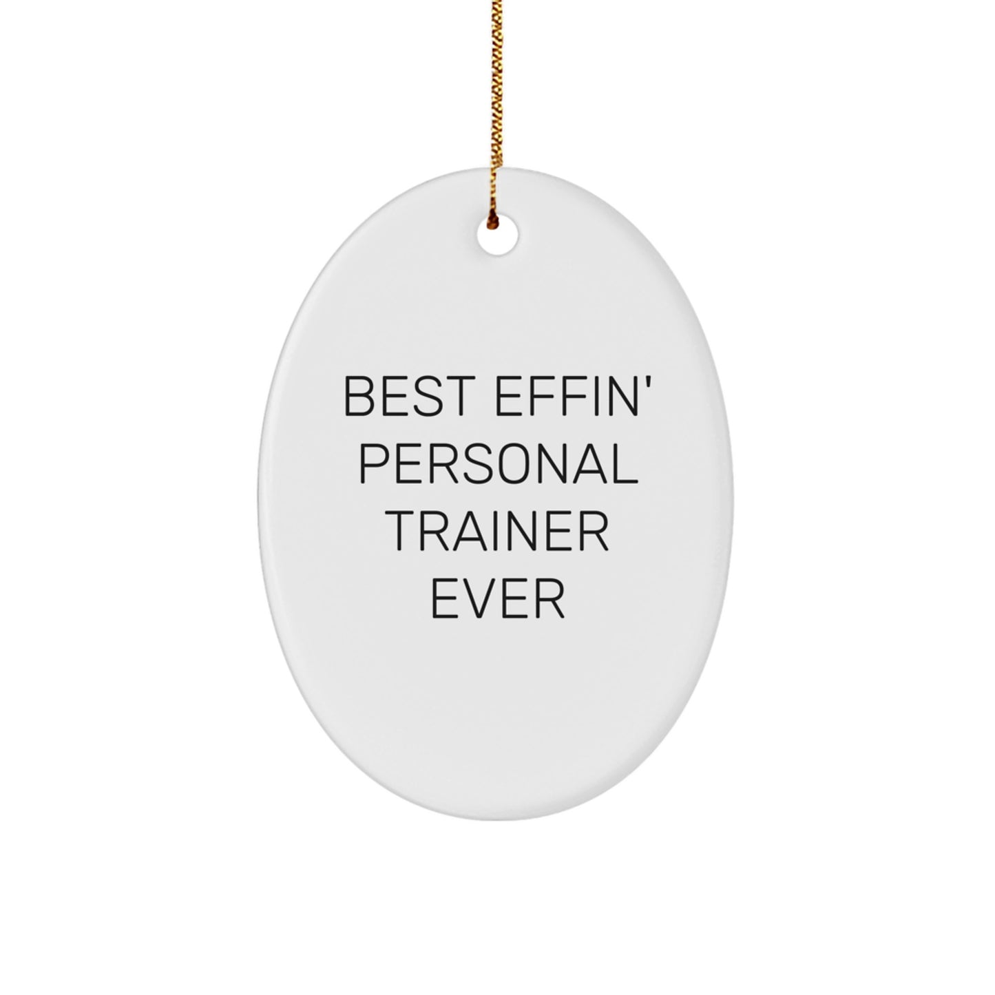 Personal Trainer Oval Ornament Gifts from Friends for Christmas Unique - Image 1