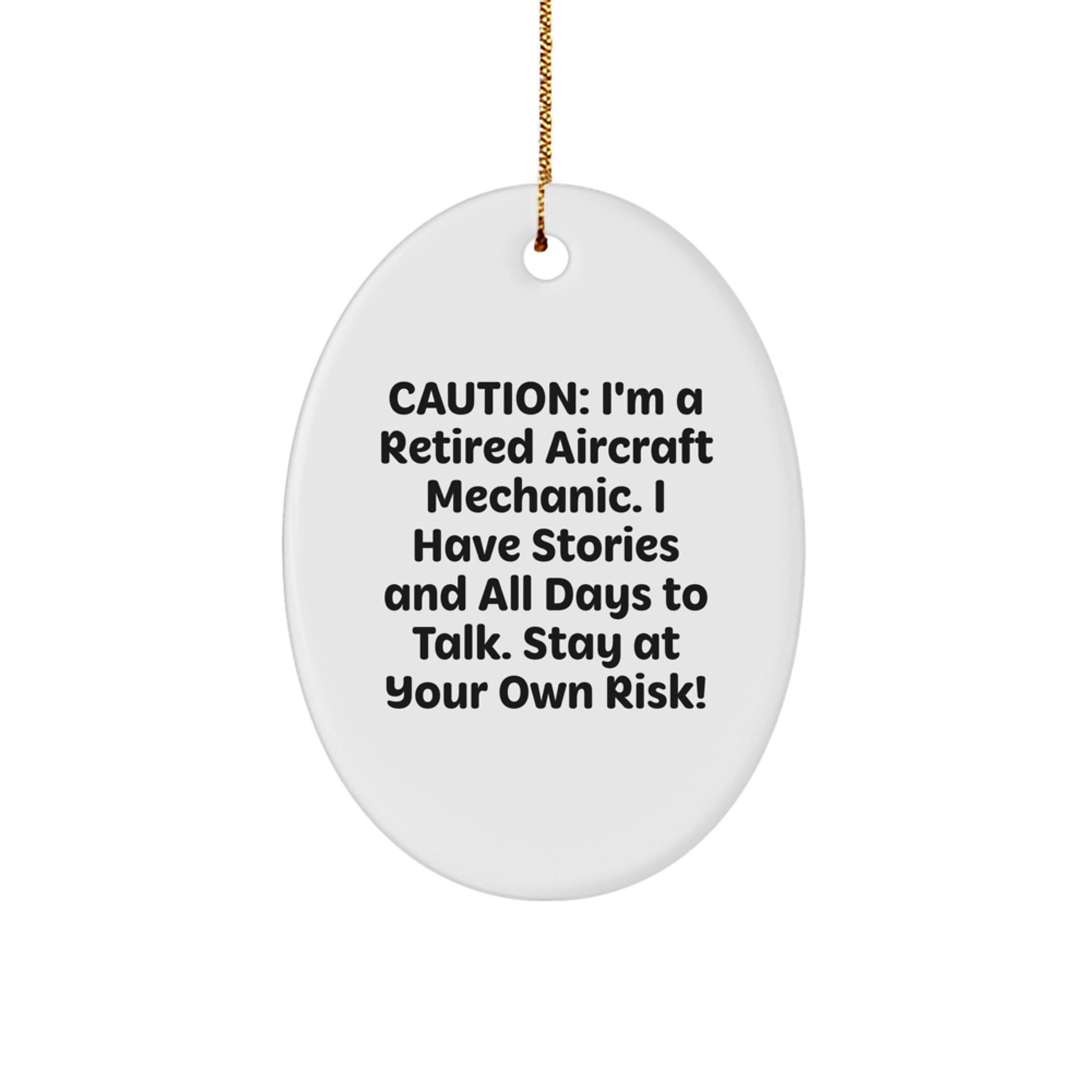 Funny Retired Aircraft Mechanic Gifts from Men to Friends on Christmas Unique Gifts - Image 1