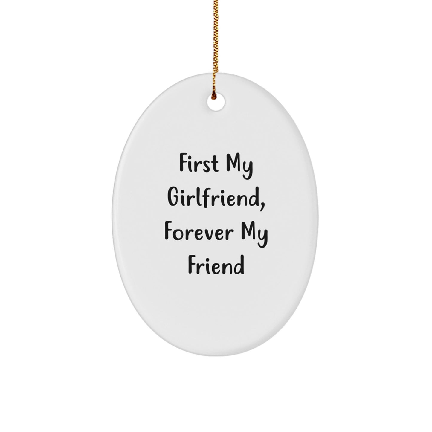 Funny Sweetheart Oval Ornament Gifts from Men to Sweetheart for Christmas Unique Gifts - Image 1