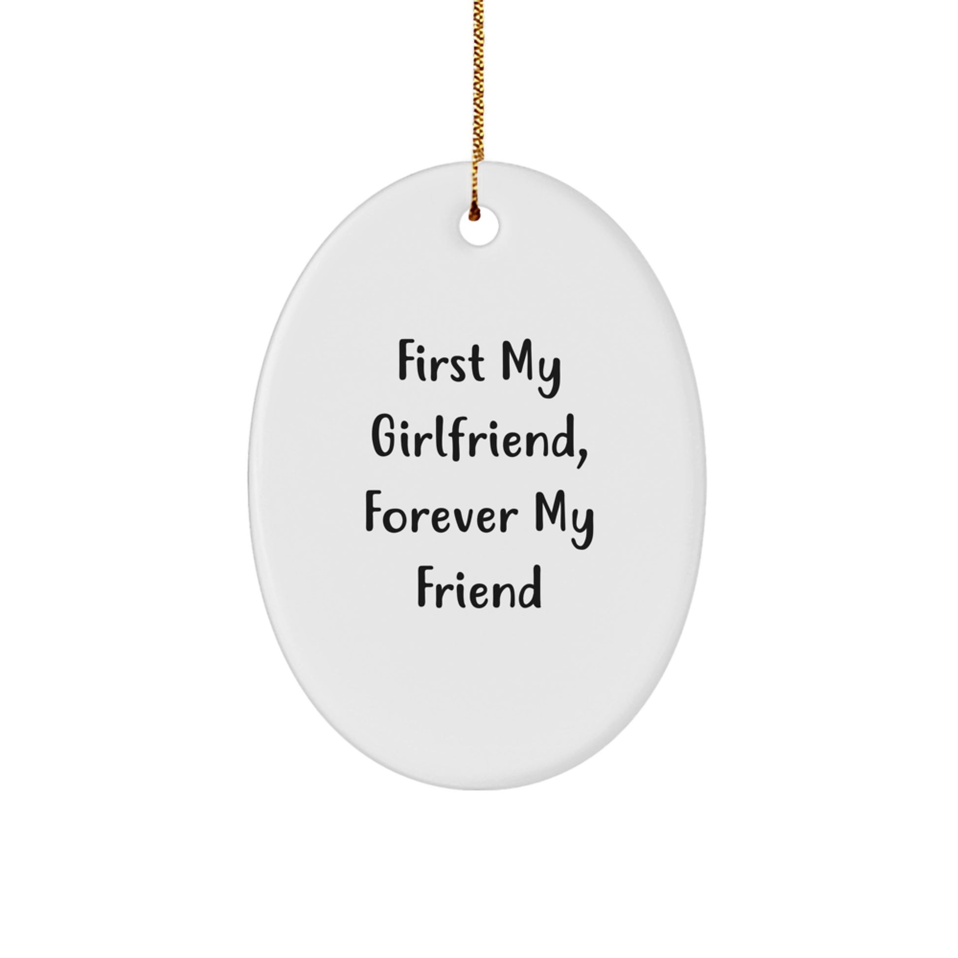 Funny Sweetheart Oval Ornament Gifts from Men to Sweetheart for Christmas Unique Gifts - Image 1