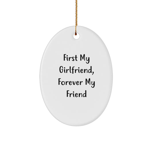 Funny Sweetheart Oval Ornament Gifts from Men to Sweetheart for Christmas Unique Gifts - Image 1