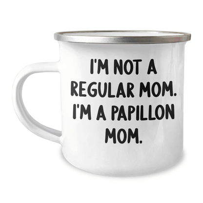 Papillon Dog Lover's Funny Camping Mug, Gifts from Mom, for Papillon Dog Graduation Unique Gifts - Victory Thru Vision