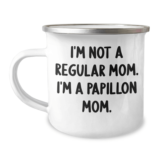 Papillon Dog Lover's Funny Camping Mug, Gifts from Mom, for Papillon Dog Graduation Unique Gifts - Victory Thru Vision