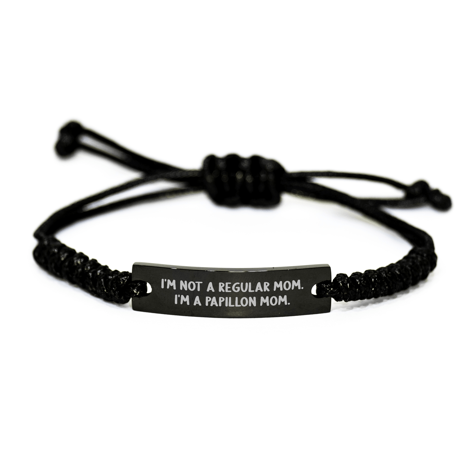 Papillon Dog Mom Graduation Gifts for Her - Funny Rope Bracelet with Quote - Gifts from Mom to Daughter, Gifts for Papillon Dog Lover - Victory Thru Vision