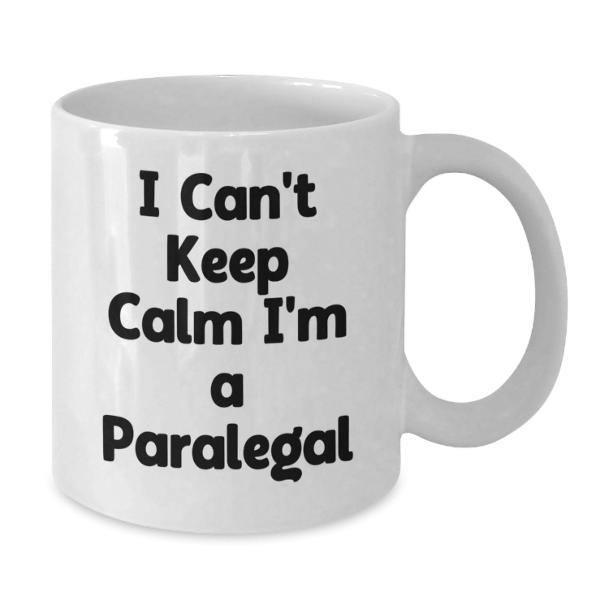 Paralegal Fun Gifts from Friends and Family, Funny White Coffee Mugs for Paralegals, Inspirational Quote for Graduation, 11oz or 15oz Ceramic Mugs - Victory Thru Vision