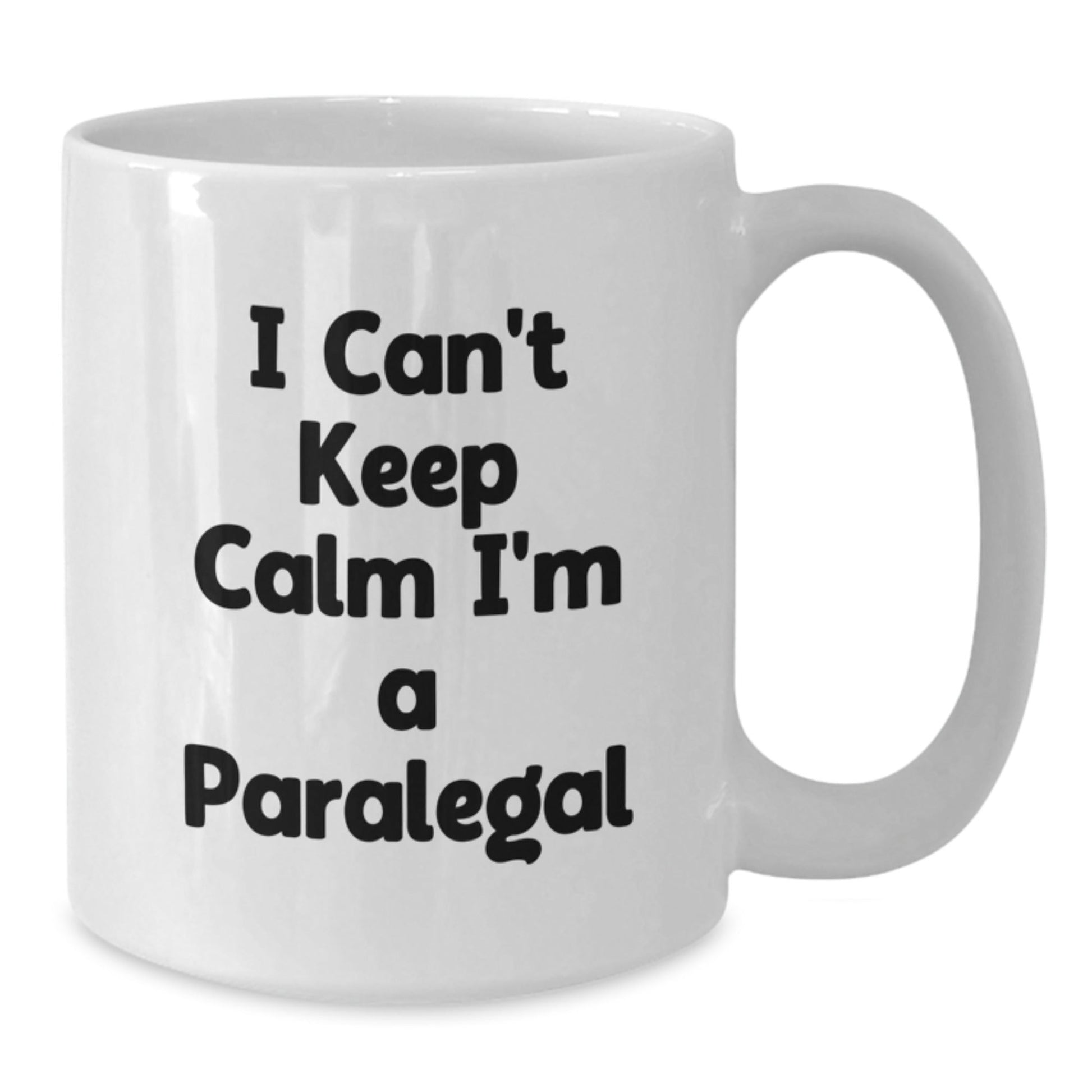 Paralegal Fun Gifts from Friends and Family, Funny White Coffee Mugs for Paralegals, Inspirational Quote for Graduation, 11oz or 15oz Ceramic Mugs - Victory Thru Vision