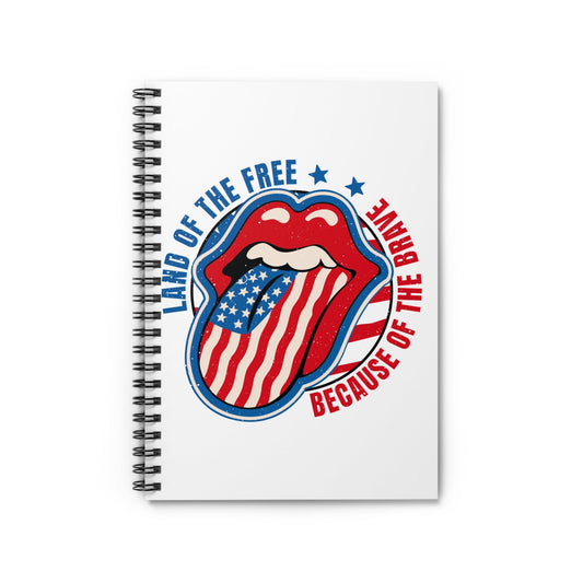 Patriotic Notebook, USA Journal, Military Memorial Diary, Stars and Stripes Notepad, Independence Day Gift - Victory Thru Vision 