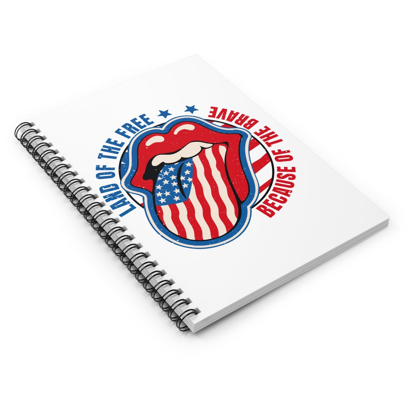 Patriotic Notebook, USA Journal, Military Memorial Diary, Stars and Stripes Notepad, Independence Day Gift - Victory Thru Vision 