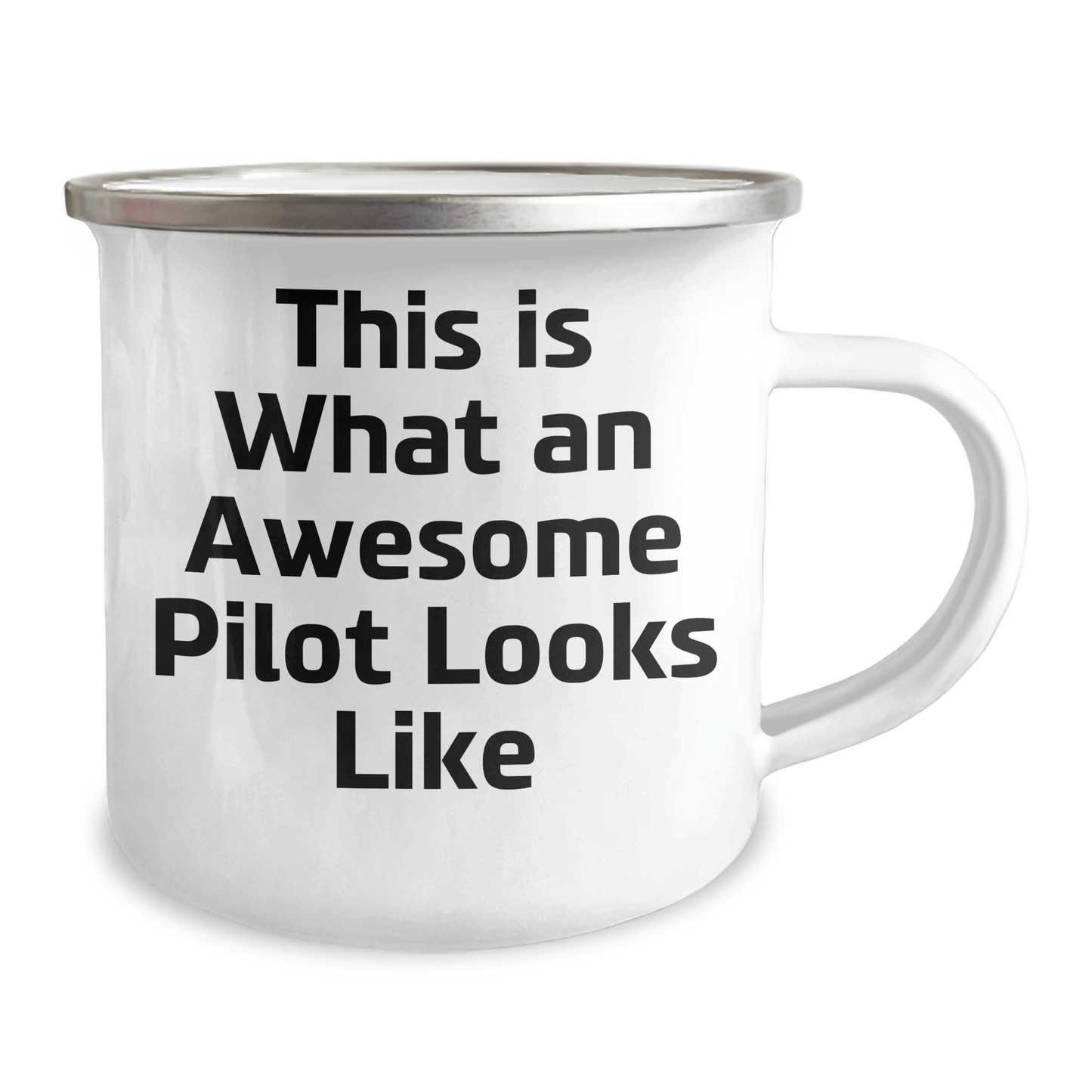 Pilot Gifts from Friends and Family, This Is What An Awesome Pilot Looks Like, Funny Camping Mug for Father's Day - Victory Thru Vision 