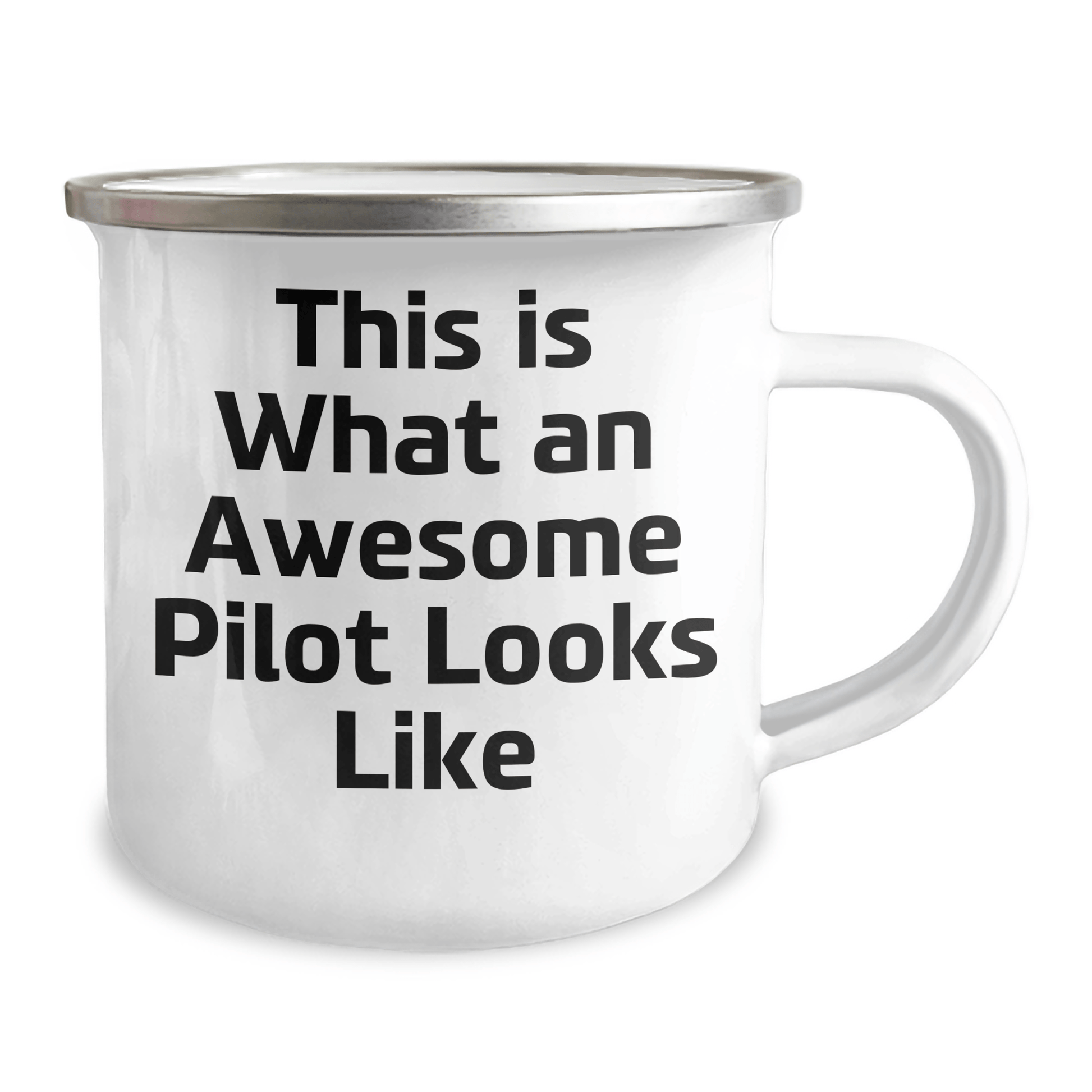 Pilot Gifts from Friends and Family, This Is What An Awesome Pilot Looks Like, Funny Camping Mug for Father's Day - Victory Thru Vision 