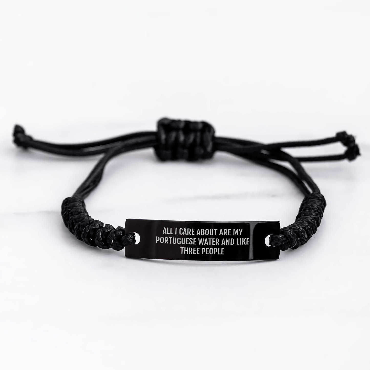 Portuguese Water Dog Lovers' Rope Braclet, Funny Gift for Dad, Father's Day Unique Gifts from Men, for Portuguese Water Dog Enthusiasts, Rope Jewelry - Victory Thru Vision 
