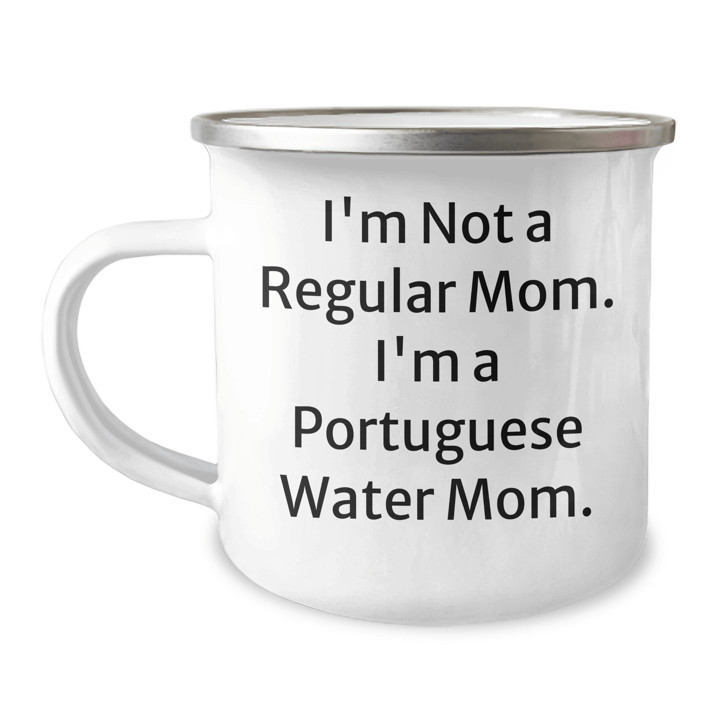 Portuguese Water Dog Mom Gifts from Friends for Portuguese Water Dog Graduation Unique Gifts, Funny Quote Camping Mug - Victory Thru Vision