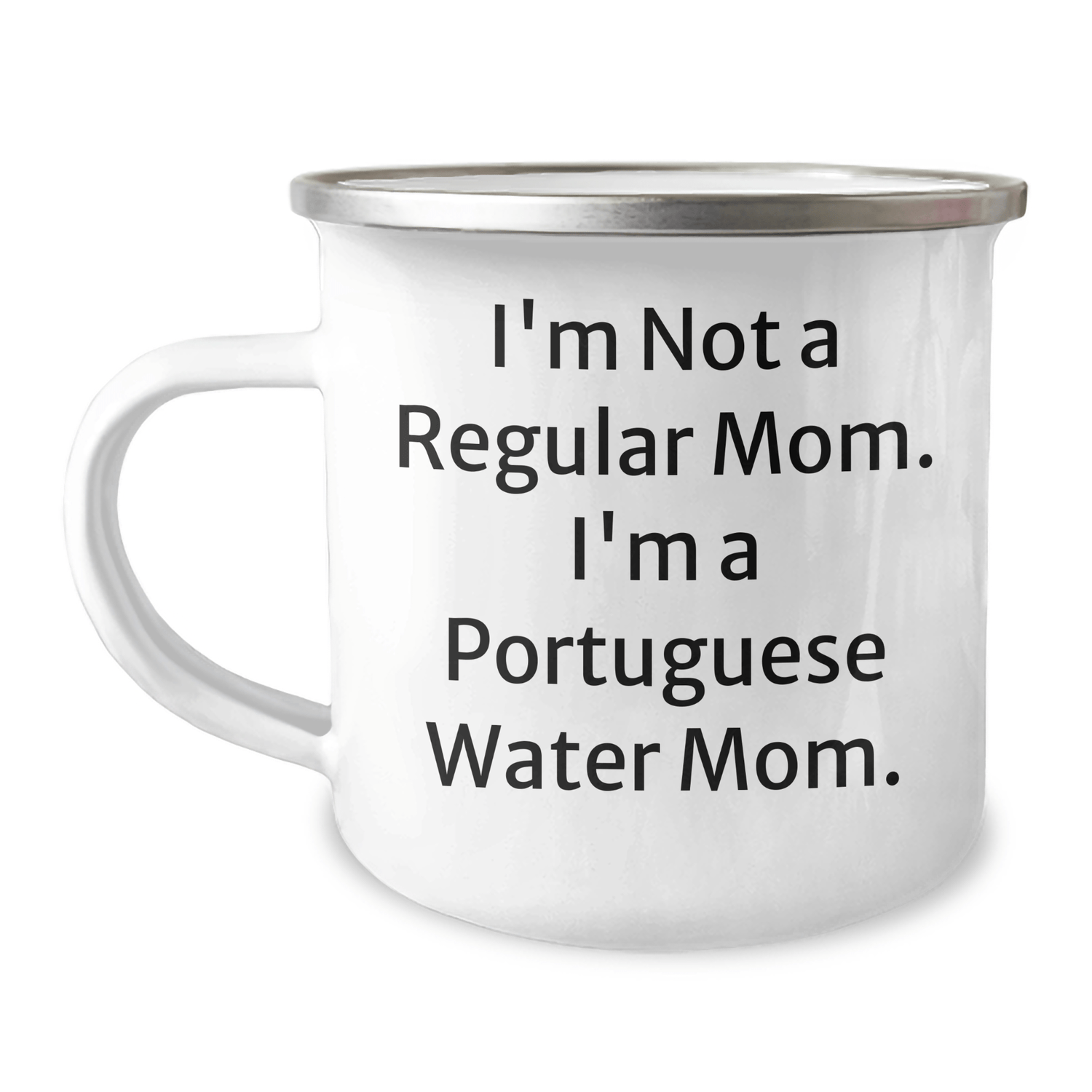 Portuguese Water Dog Mom Gifts from Friends for Portuguese Water Dog Graduation Unique Gifts, Funny Quote Camping Mug - Victory Thru Vision