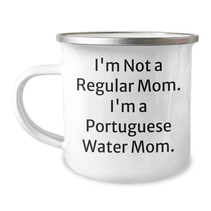 Portuguese Water Dog Mom Gifts from Friends for Portuguese Water Dog Graduation Unique Gifts, Funny Quote Camping Mug - Victory Thru Vision