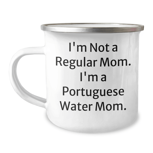 Portuguese Water Dog Mom Gifts from Friends for Portuguese Water Dog Graduation Unique Gifts, Funny Quote Camping Mug - Victory Thru Vision