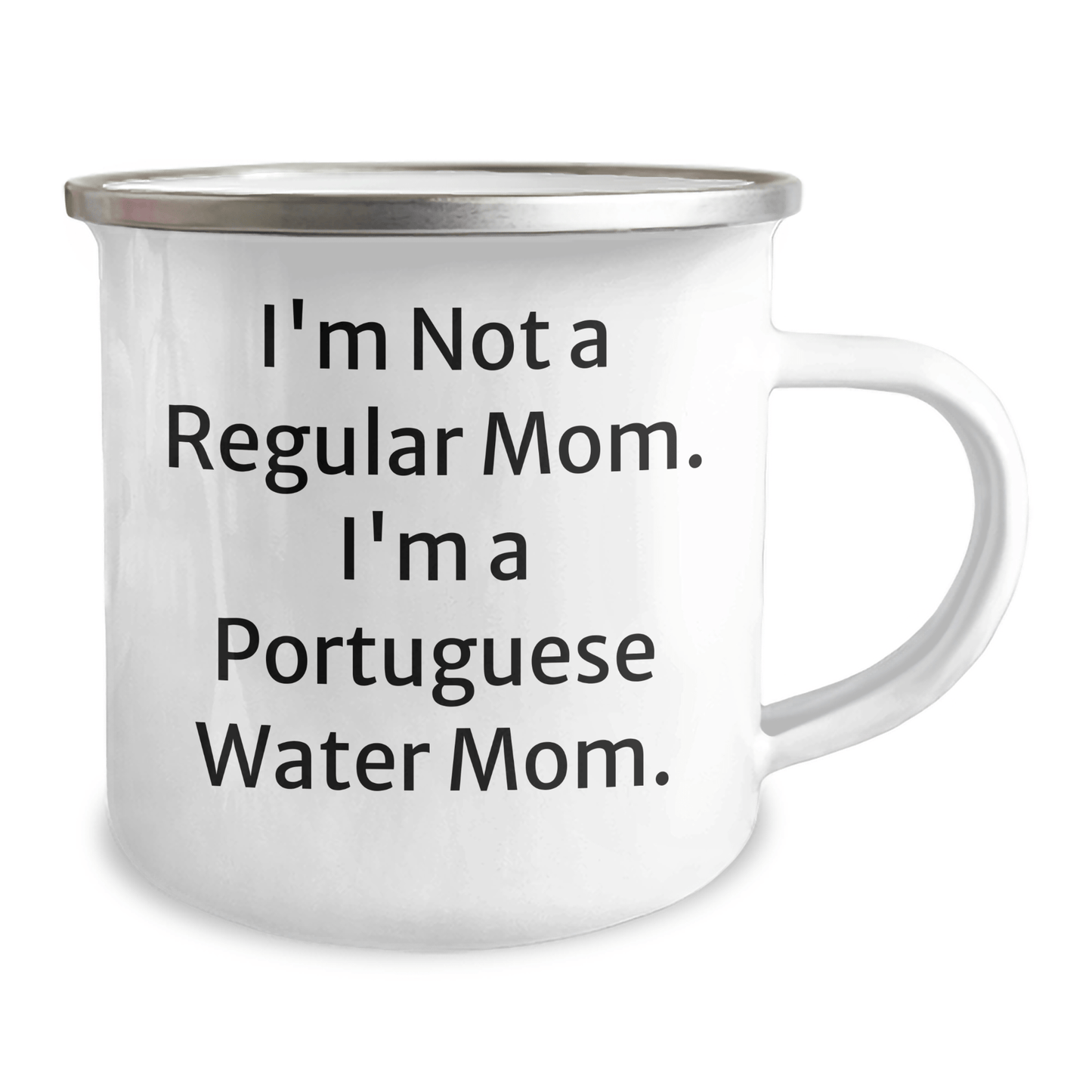 Portuguese Water Dog Mom Gifts from Friends for Portuguese Water Dog Graduation Unique Gifts, Funny Quote Camping Mug - Victory Thru Vision