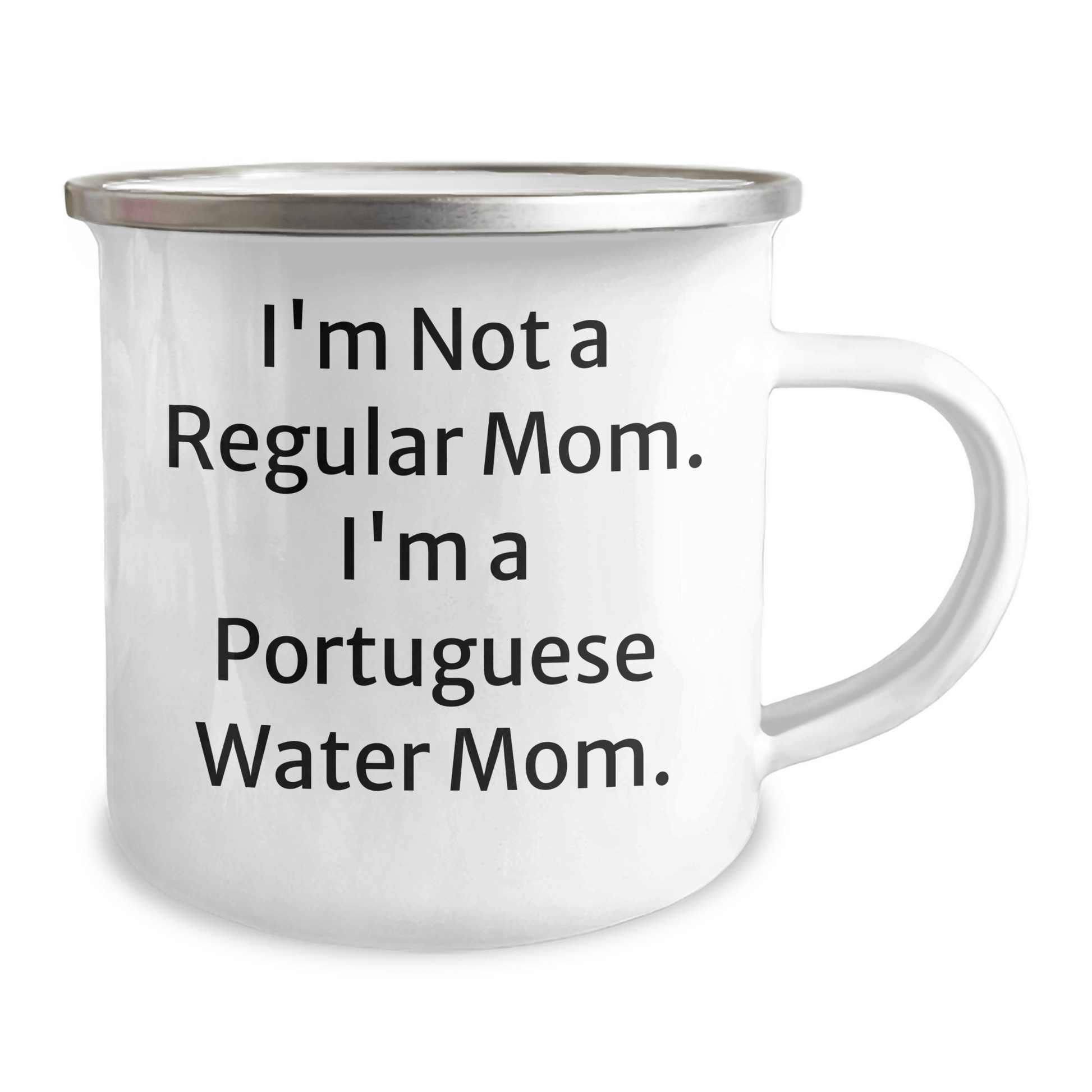 Portuguese Water Dog Mom Gifts from Friends for Portuguese Water Dog Graduation Unique Gifts, Funny Quote Camping Mug - Victory Thru Vision