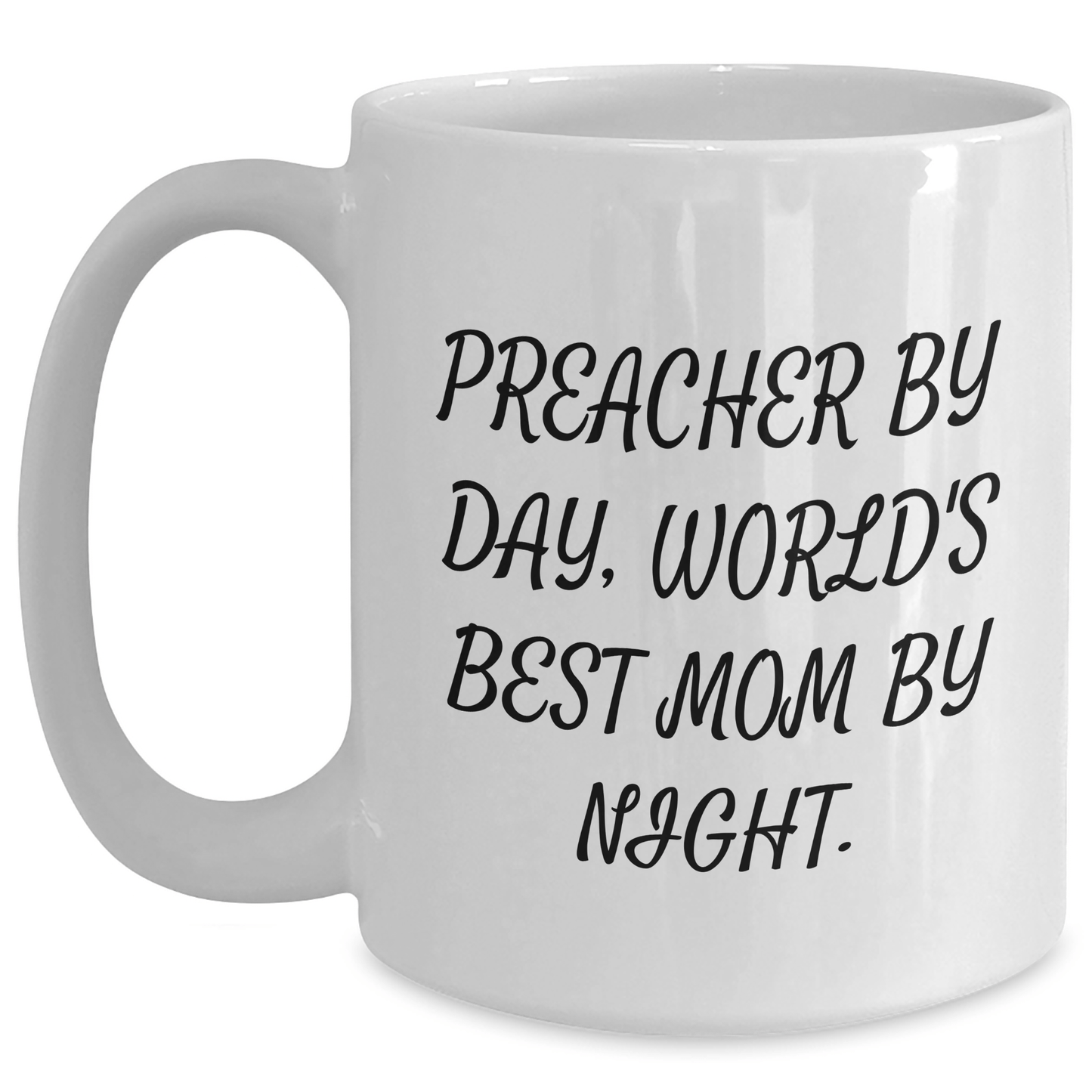 Preacher Humor Funny Quote Gifts from Friends to Preacher Father's Day White Coffee Mug - Victory Thru Vision 