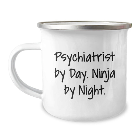 Psychiatrist Mug Gifts from Men - 'Psychiatrist By Day. Ninja By Night.' Funny Birthday Unique Gifts for Psychiatrist - Victory Thru Vision