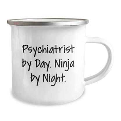 Psychiatrist Mug Gifts from Men - 'Psychiatrist By Day. Ninja By Night.' Funny Birthday Unique Gifts for Psychiatrist - Victory Thru Vision