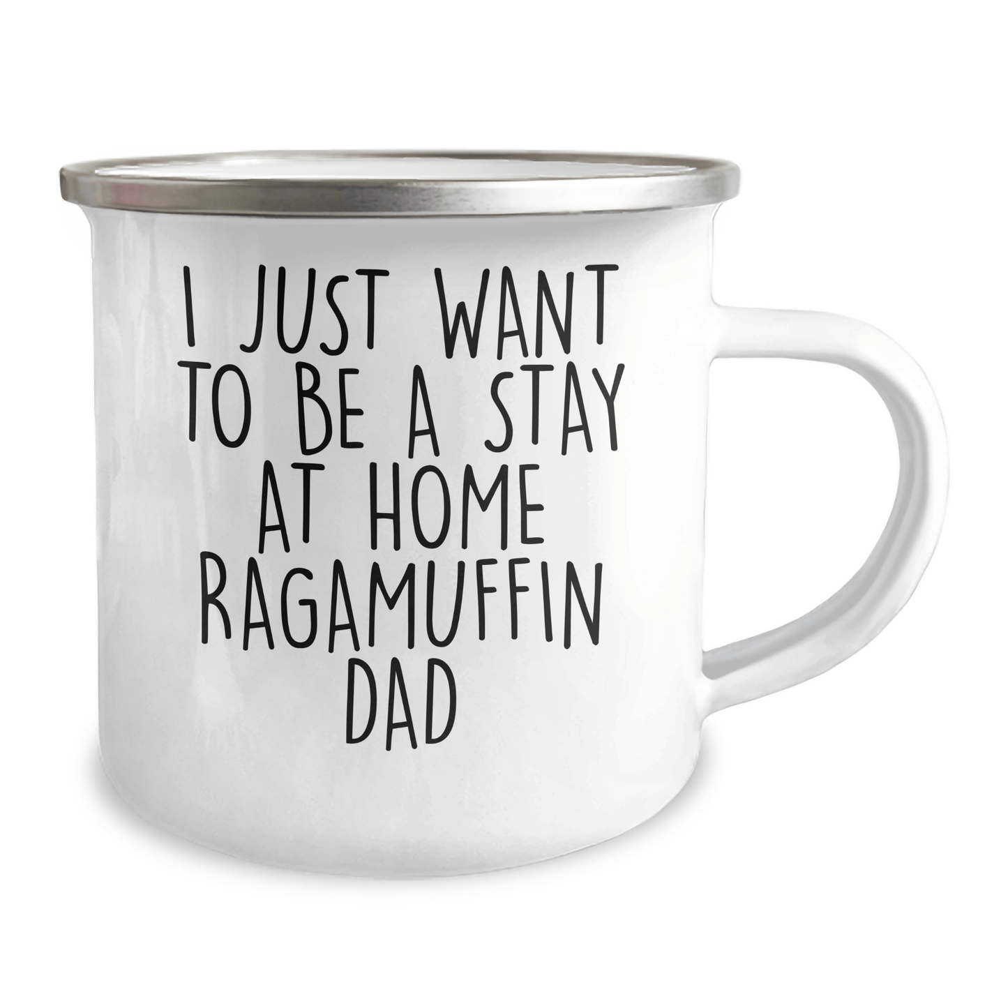 Ragamuffin Cat Dad Gifts, Funny Camping Mug, 'I Just Want To Be A Stay At Home Ragamuffin Dad', Father's Day Unique Gifts from Men, Gifts for Ragamuffin Cat Lovers - Victory Thru Vision