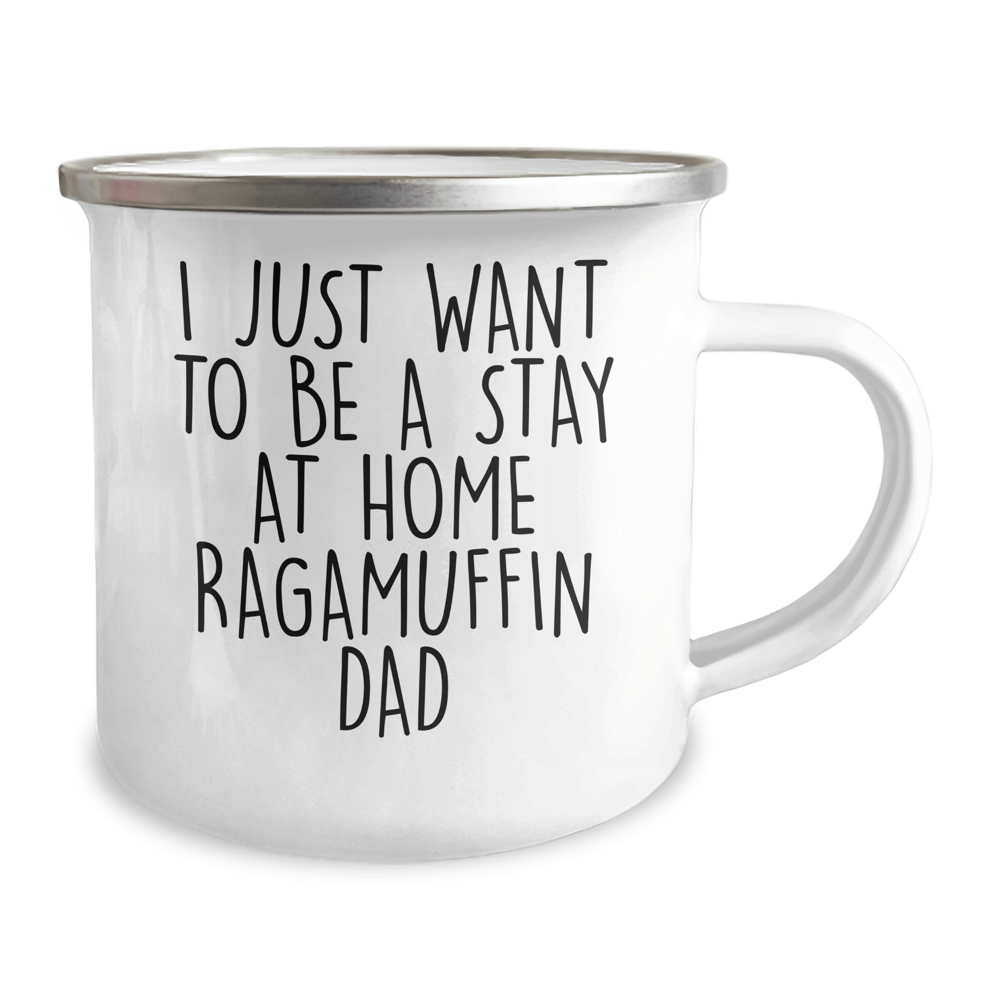 Ragamuffin Cat Dad Gifts, Funny Camping Mug, 'I Just Want To Be A Stay At Home Ragamuffin Dad', Father's Day Unique Gifts from Men, Gifts for Ragamuffin Cat Lovers - Victory Thru Vision