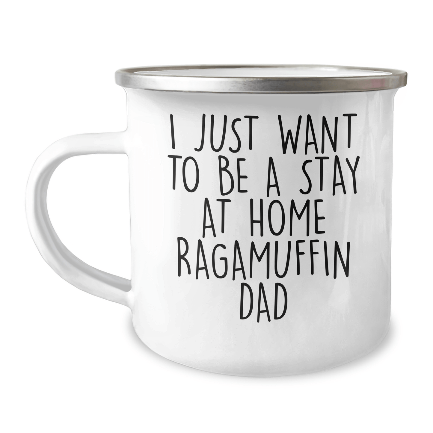 Ragamuffin Cat Dad Gifts, Funny Camping Mug, 'I Just Want To Be A Stay At Home Ragamuffin Dad', Father's Day Unique Gifts from Men, Gifts for Ragamuffin Cat Lovers - Victory Thru Vision