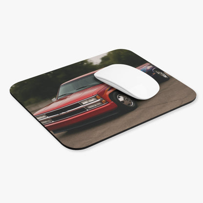 Rectangle Mouse Pad - Lowered 1998 Chevy C3500 Dually - Victory Thru Vision
