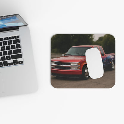 Rectangle Mouse Pad - Lowered 1998 Chevy C3500 Dually - Victory Thru Vision