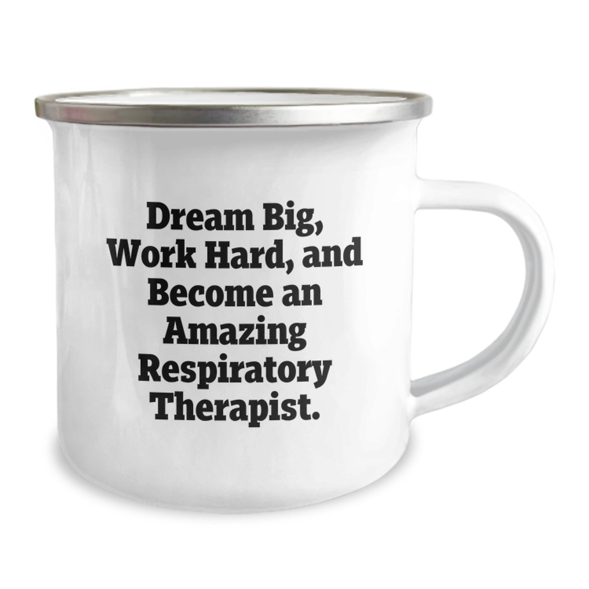 Respiratory Therapist Gifts from Friends, Unique Inspirational Camping Mug for Men, Women, Coworkers, Family - 'Dream Big, Work Hard, And Become An Amazing Respiratory Therapist.' - Victory Thru Vision