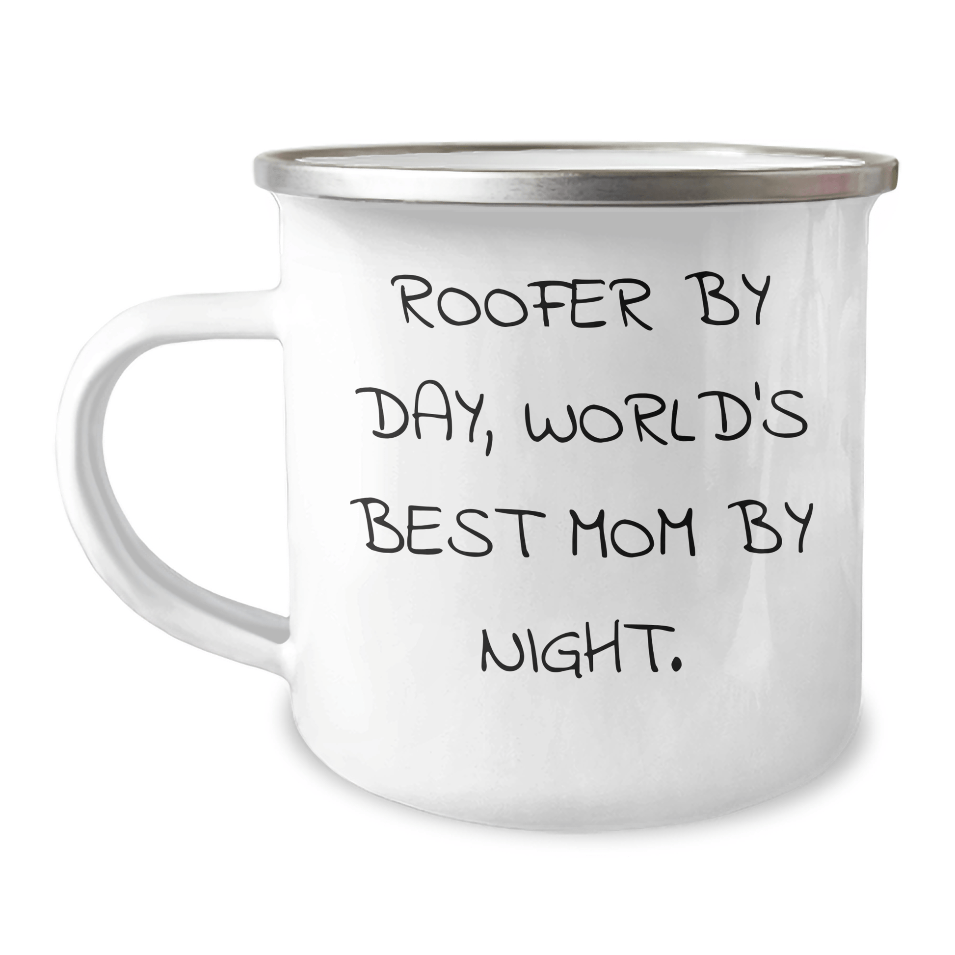 Roofer By Day, World's Best Dad By Night - Funny Camping Mug Gifts for Father's Day from Family - Victory Thru Vision