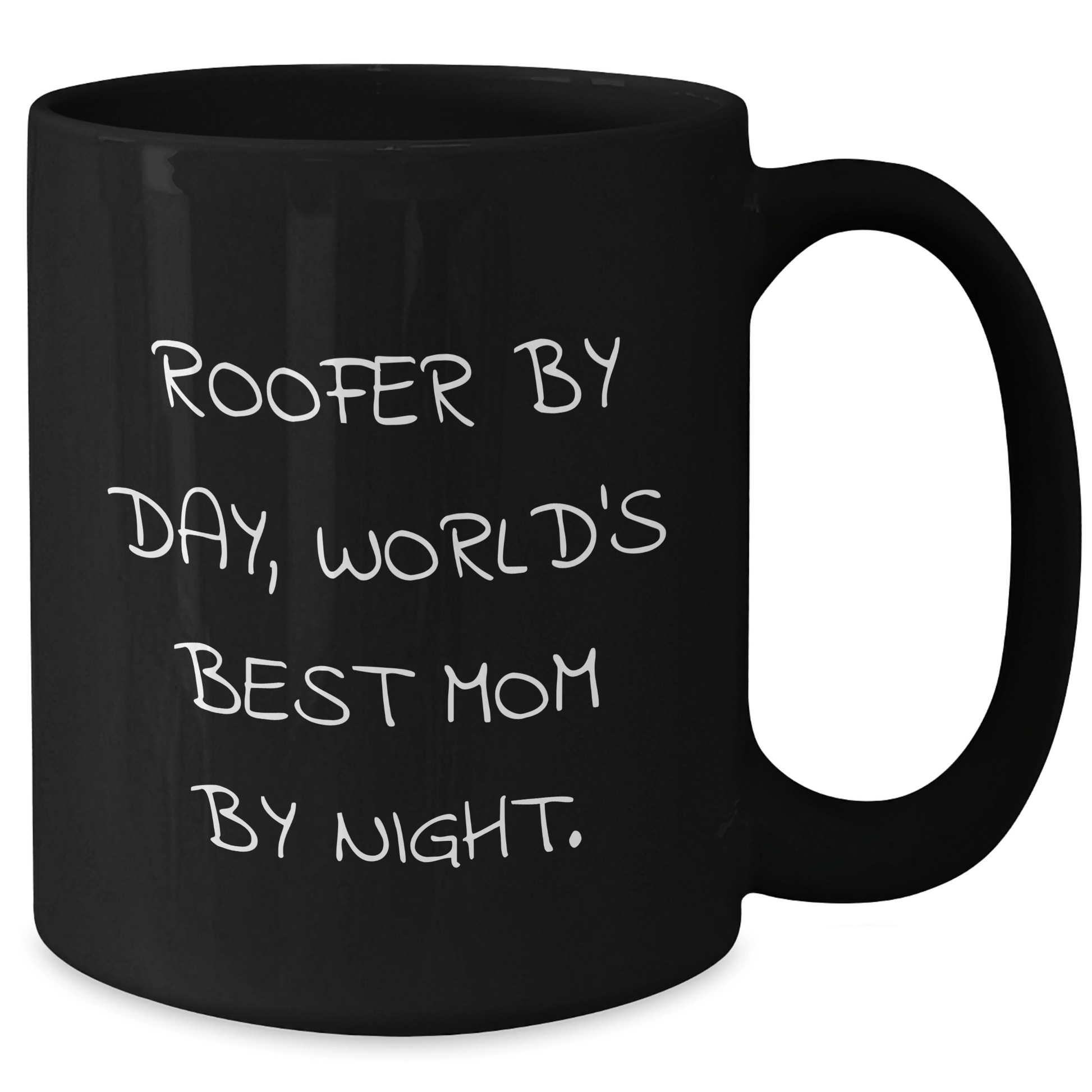 Roofer Gifts from Men, Funny Quote Black Coffee Mug for Father's Day, Unique Roofer Gifts - Victory Thru Vision