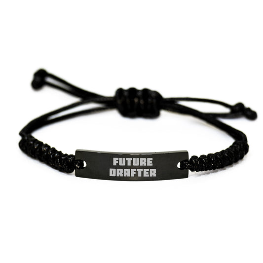Funny Future Drafter Rope Bracelet Gifts for Men Women Friends Coworkers Family Christmas Unique Presents from Friends - Image 1