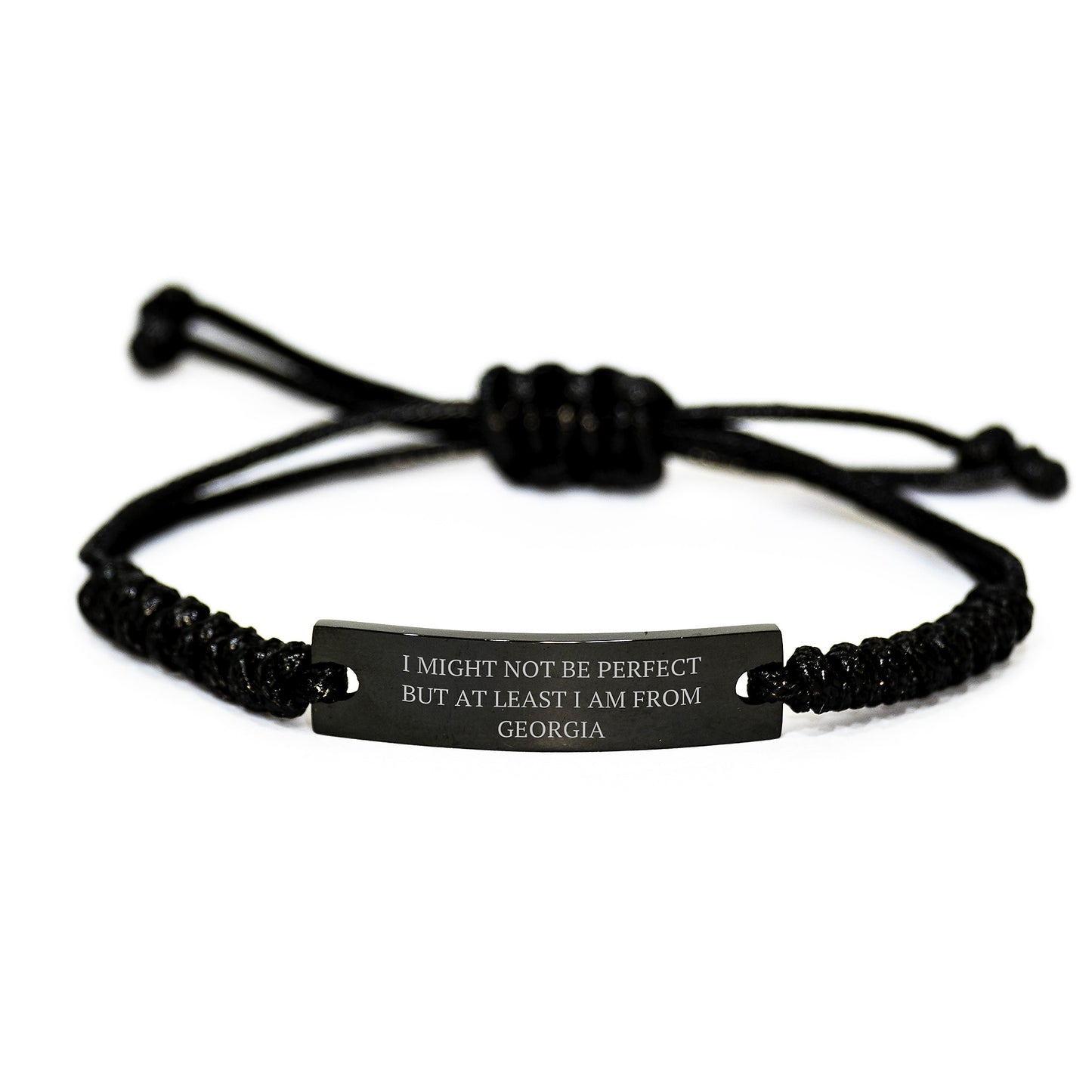 Gifts from Georgia - Funny Rope Bracelet - Perfectly Imperfect Georgia Christmas Unique Gifts for Men Women Friends Family - Image 1