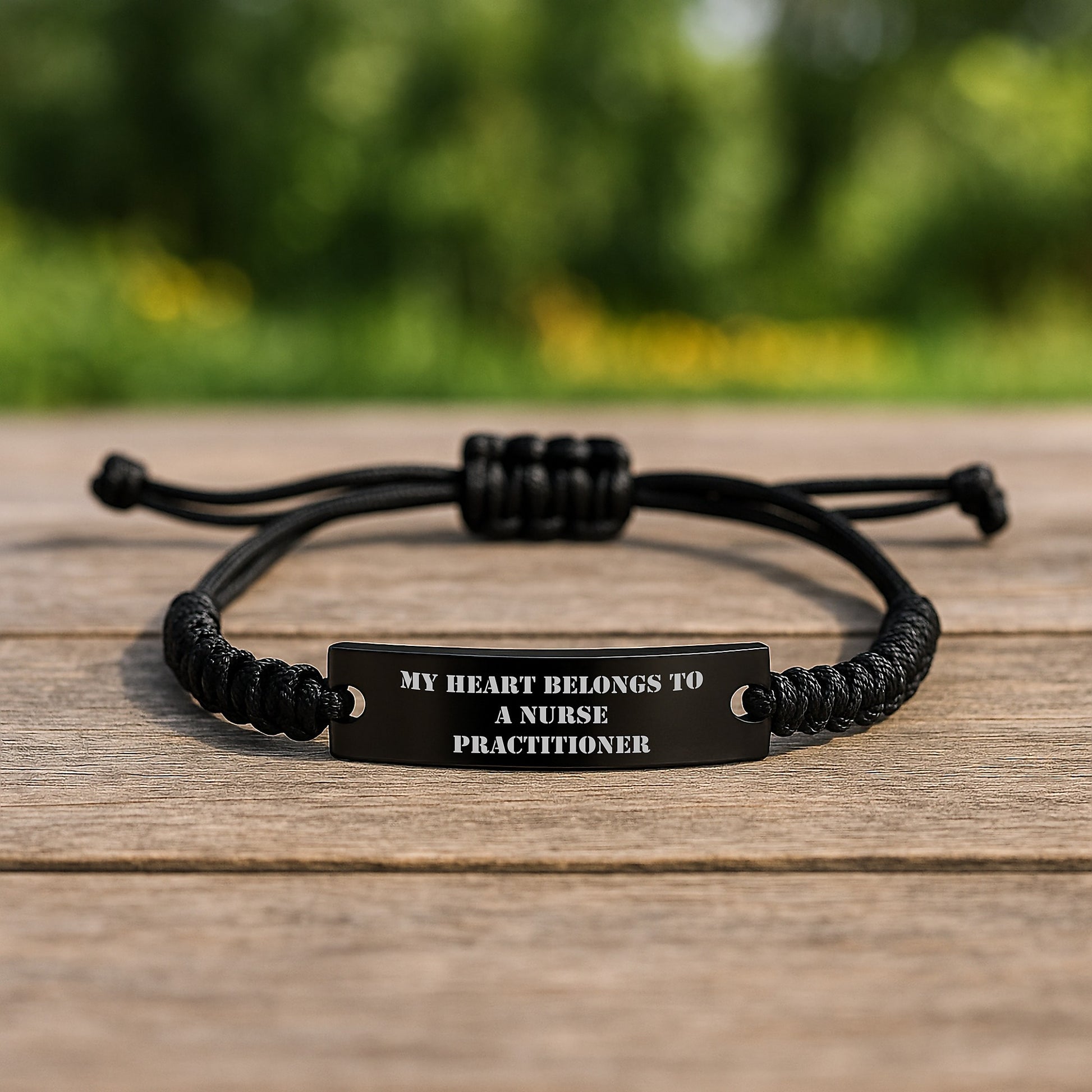 Funny Nurse Practitioner Gifts, Adjustable Rope Bracelet with Inspirational Quote, Gifts from Friends and Family for Nurse Practitioner Women at Christmas - Image 2