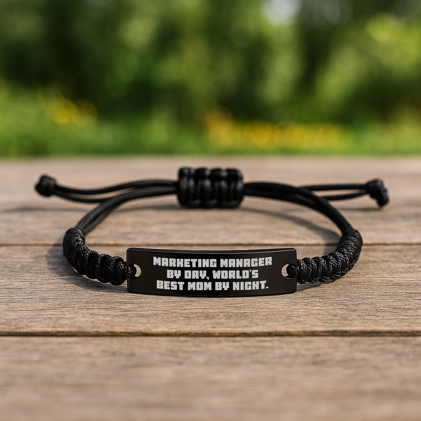 Marketing Manager Gifts Rope Bracelet Funny Inspirational Quote - Gifts from Mom for Valentine's - Image 2