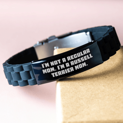 Russell Terrier Dog Mom's Funny Quote Glide lock Clasp Graduation Gift from Family - Victory Thru Vision