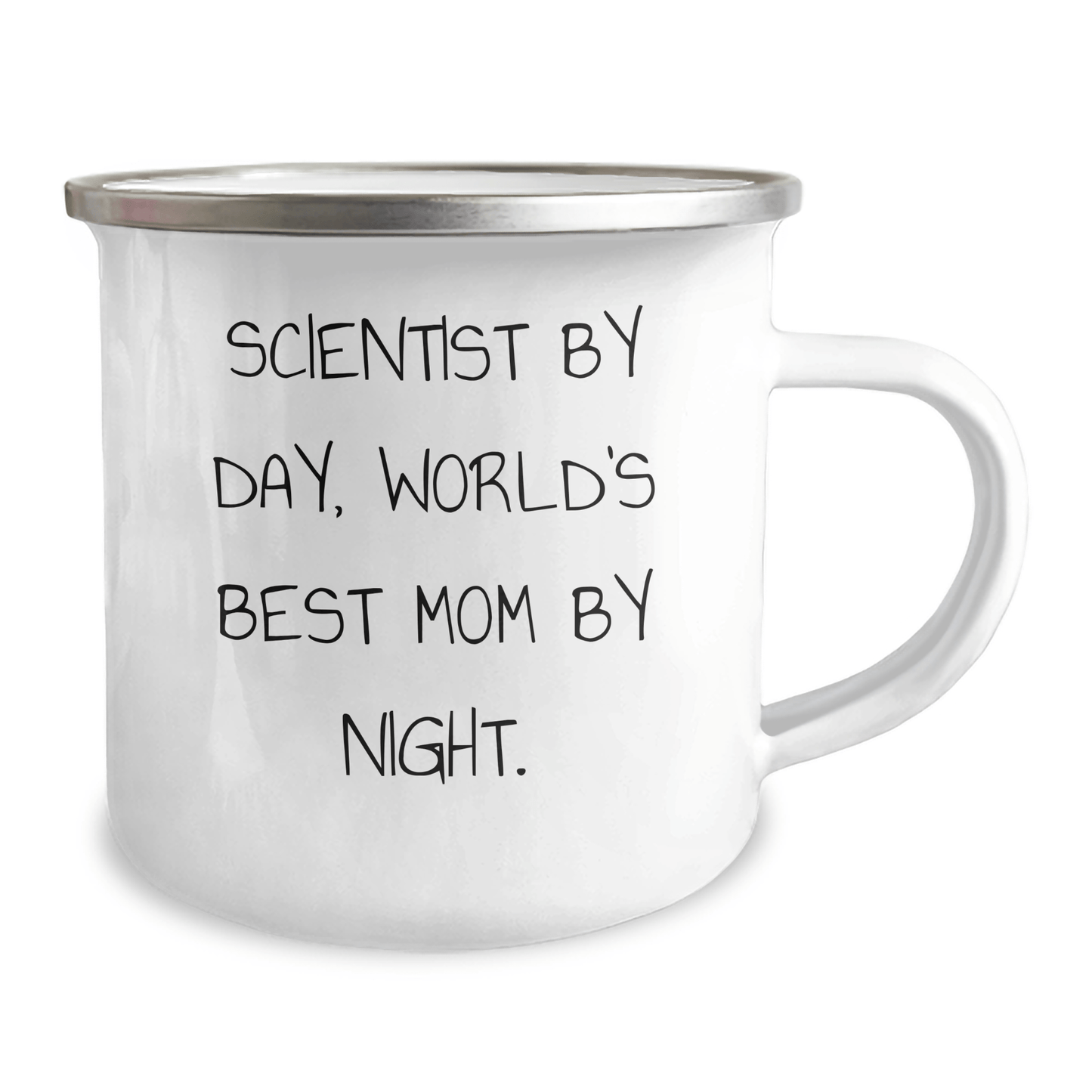 Scientist Gifts for Him, Funny Camping Mug - Scientist By Day, World's Best Dad By Night. Gifts from Men to Sweetheart, Family, Coworkers, Unique - Victory Thru Vision 