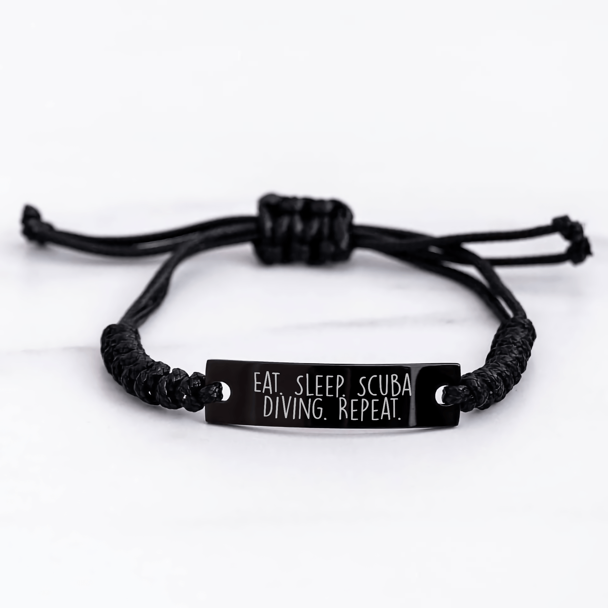 Scuba Diving Gifts for Men, Eat. Sleep. Scuba Diving. Repeat. Rope Bracelet, Father's Day Unique Gifts from Men to Scuba Diving Lovers - Victory Thru Vision 