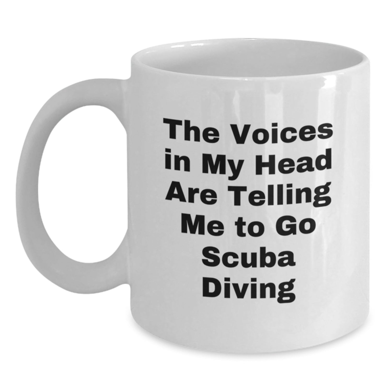 Scuba Diving Humor Gifts from Friends and Family for Scuba Diving Enthusiasts, Funny White Coffee Mug for Birthday - Victory Thru Vision
