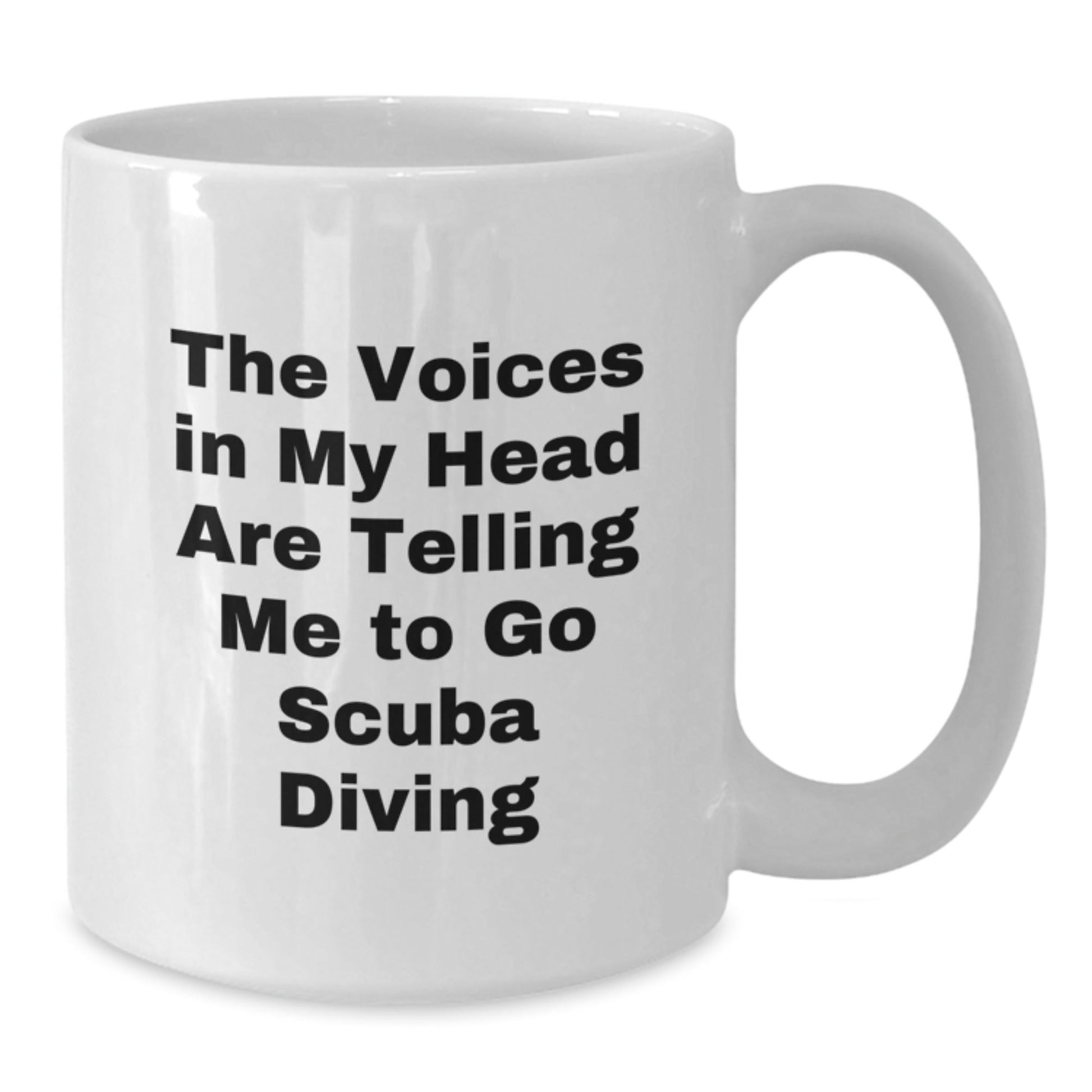 Scuba Diving Humor Gifts from Friends and Family for Scuba Diving Enthusiasts, Funny White Coffee Mug for Birthday - Victory Thru Vision