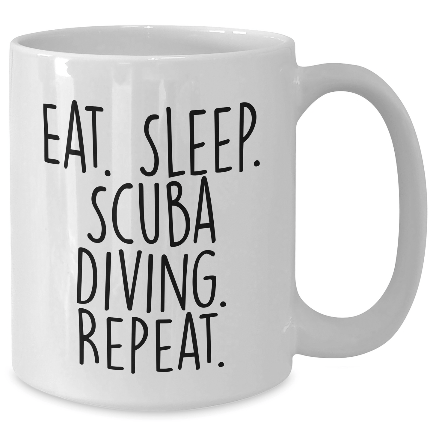 Scuba Diving Lovers Gifts from Family - Funny White Coffee Mug for Scuba Diving Enthusiasts and Father's Day Unique Gifts - Victory Thru Vision 