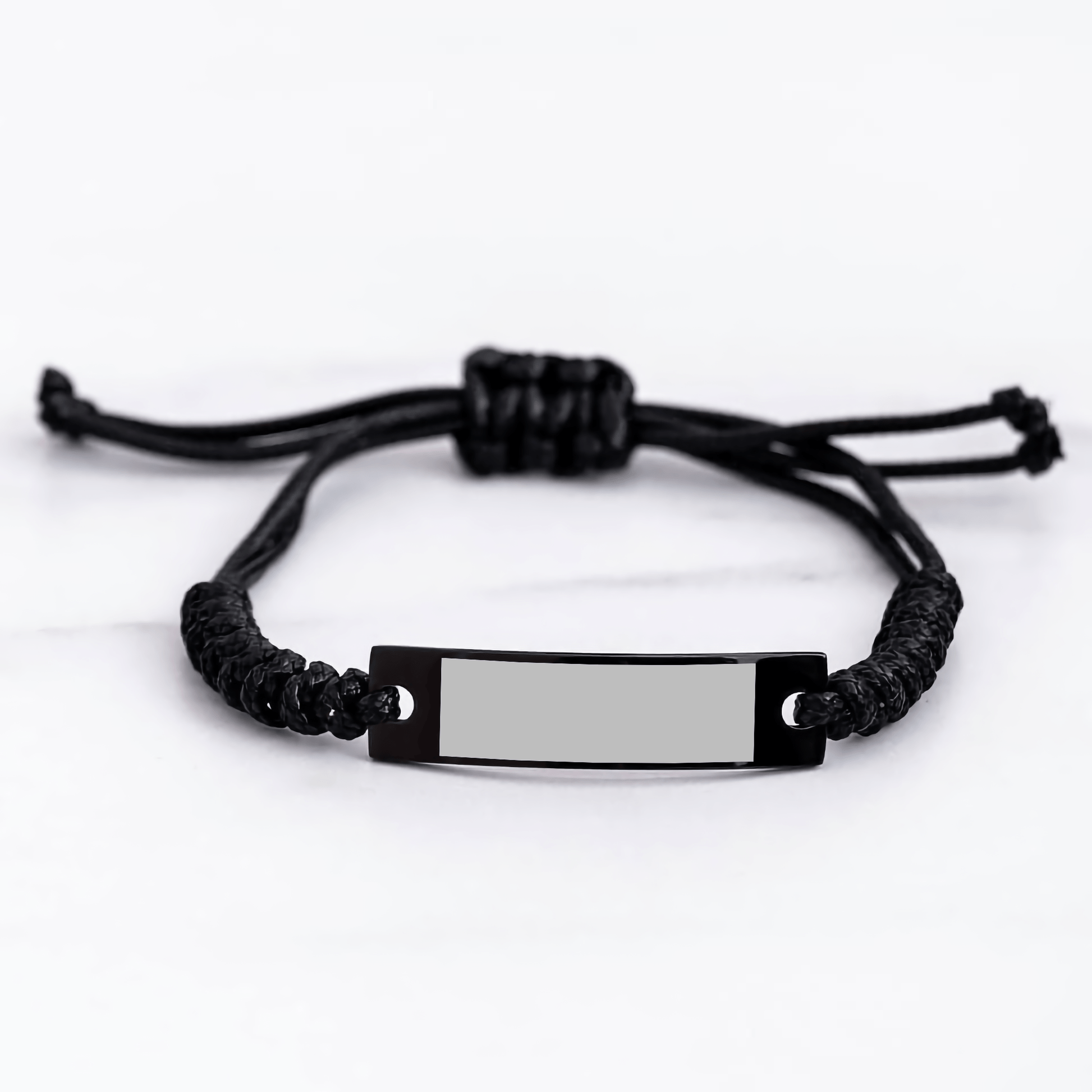 Second Mom Gifts, Funny Quote Rope Bracelet, Adjustable Black Stainless Steel, Gifts from Friends or Family for Second Mom, Perfect Graduation Unique Gifts - Victory Thru Vision
