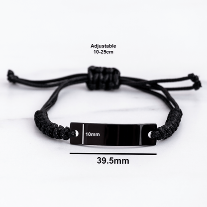 Sheriff By Day, World's Best Dad By Night. Funny Sheriff Gifts for Mother's Day, Rope Bracelet from Men, Unique Gifts for Sheriff, Sheriff Dad - Victory Thru Vision 