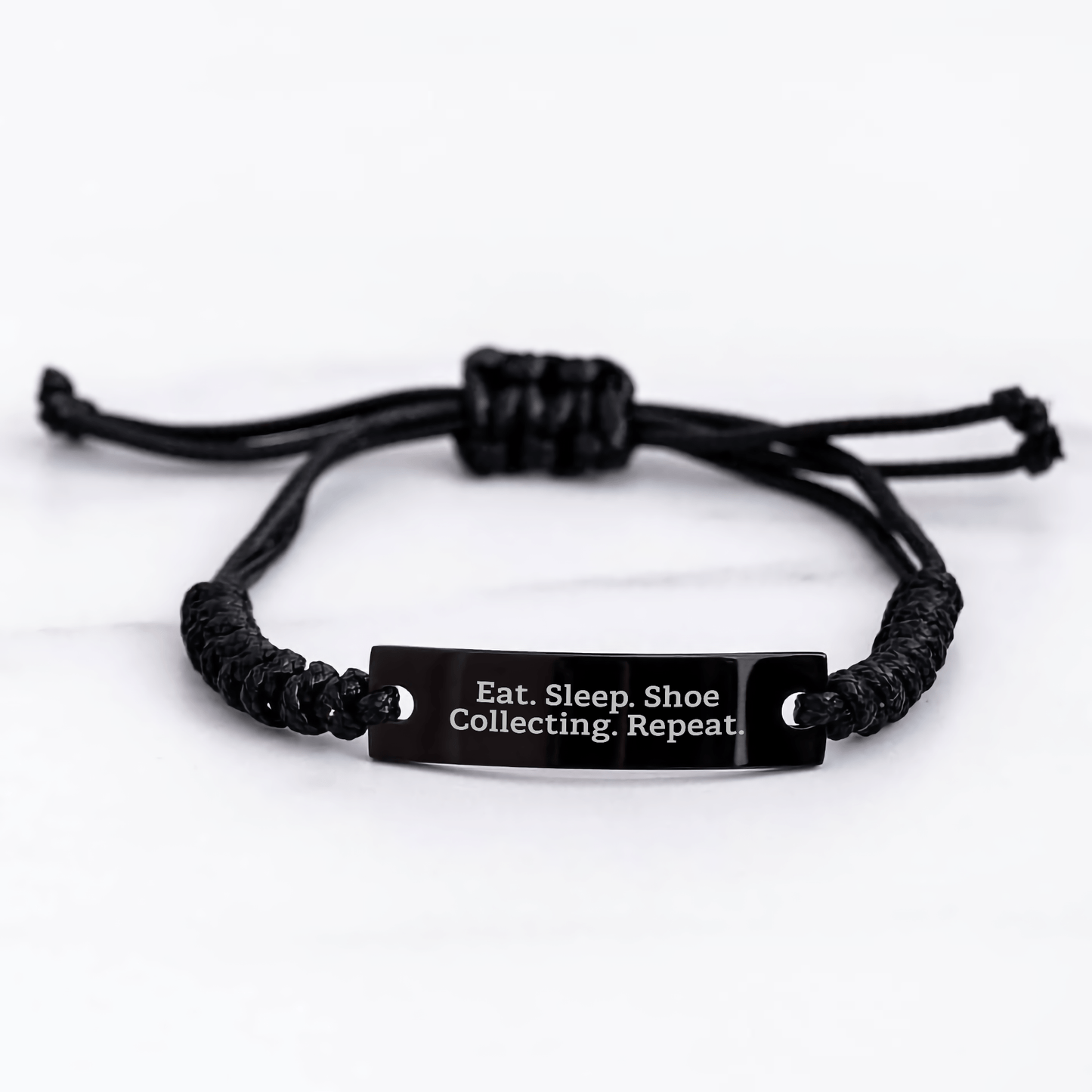 Shoe Collecting Gifts for Men from - Eat. Sleep. Shoe Collecting. Repeat. Rope Bracelet for Father's Day - Victory Thru Vision 