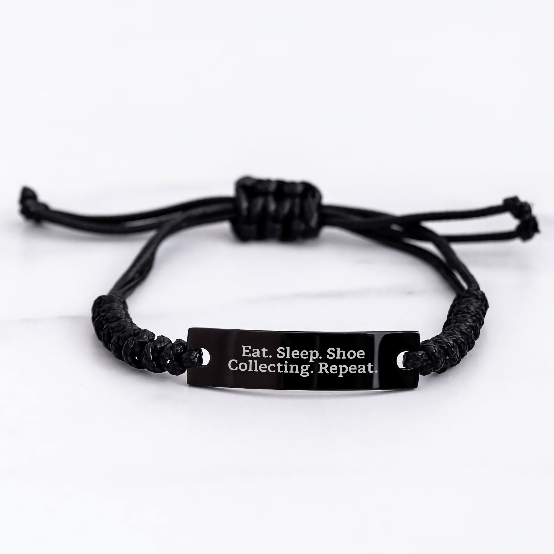 Shoe Collecting Gifts for Men from - Eat. Sleep. Shoe Collecting. Repeat. Rope Bracelet for Father's Day - Victory Thru Vision 