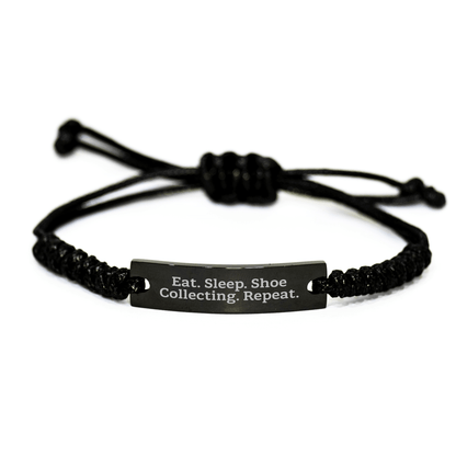 Shoe Collecting Gifts for Men from - Eat. Sleep. Shoe Collecting. Repeat. Rope Bracelet for Father's Day - Victory Thru Vision 