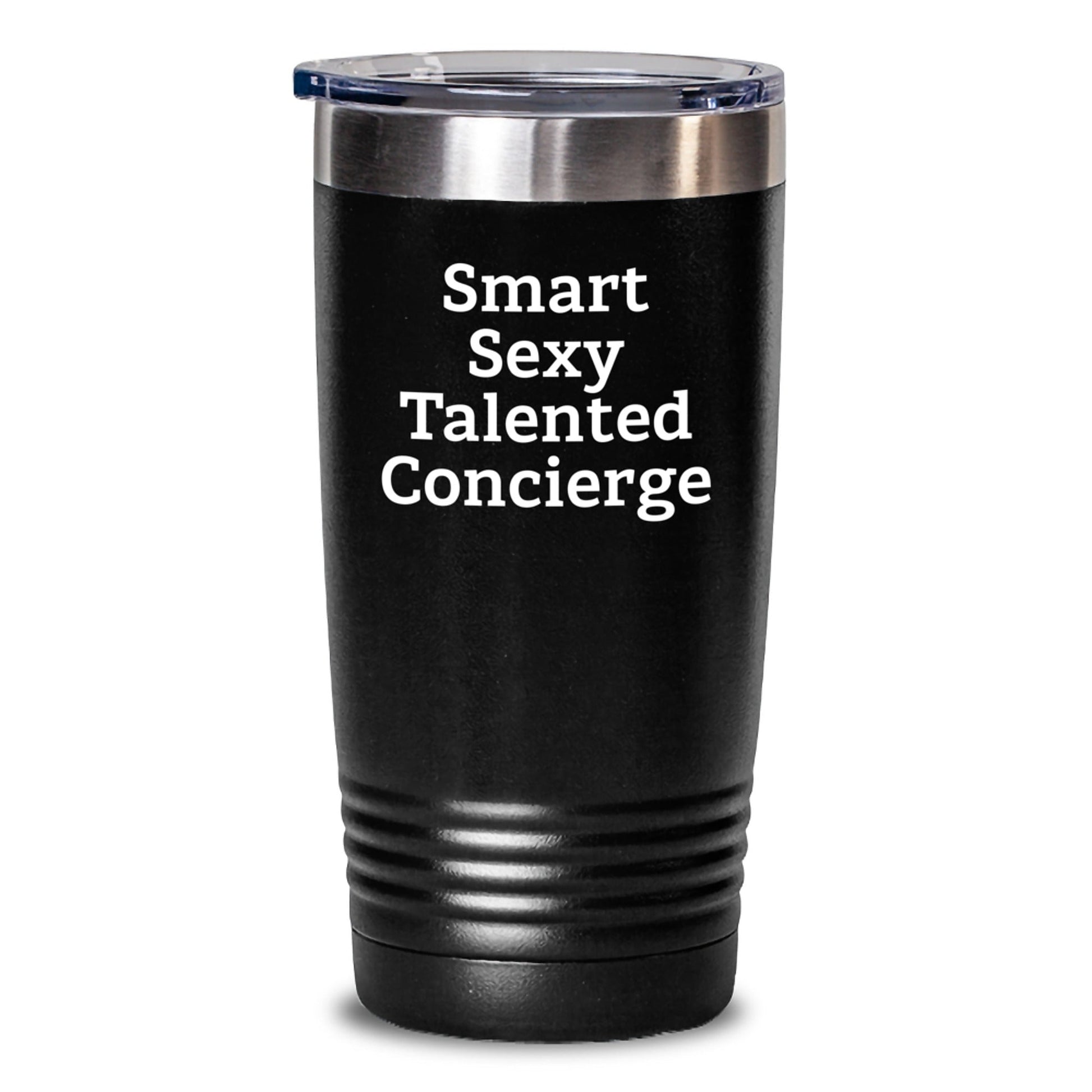 Smart Sexy Talented Concierge Gifts from Friends and Family - Funny Quote Tumbler for Graduation - Victory Thru Vision