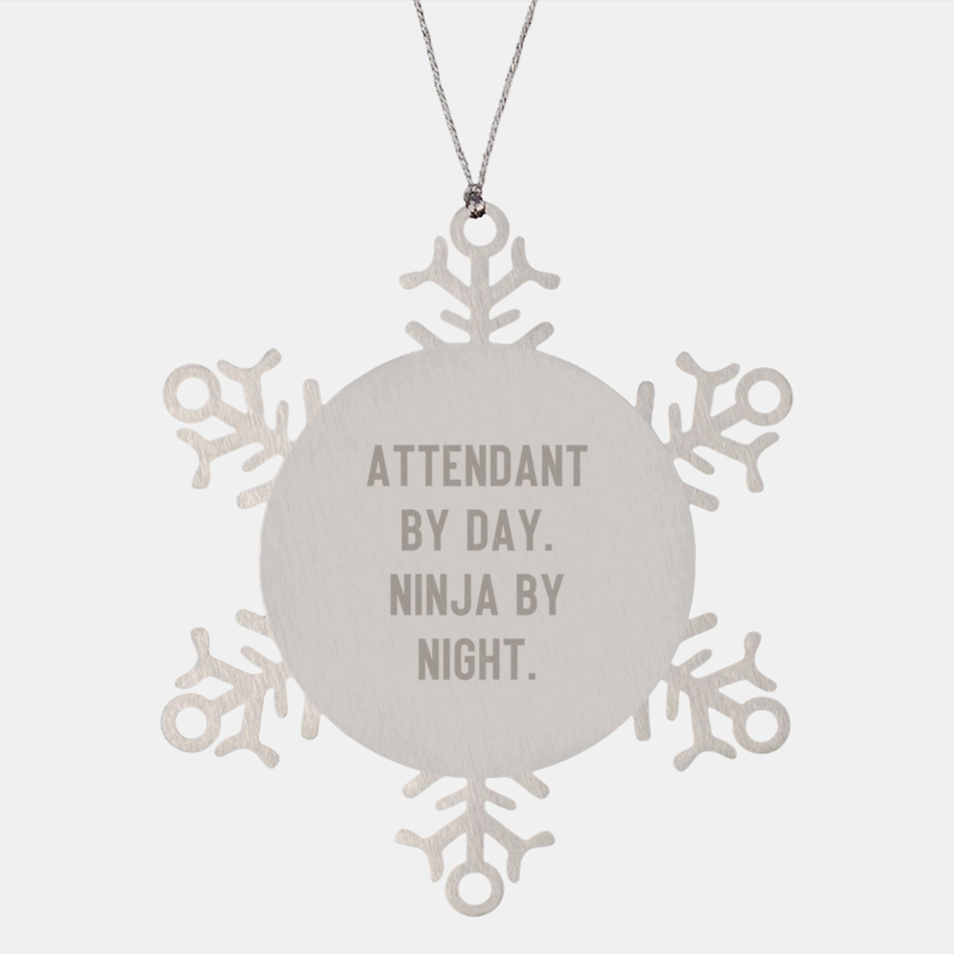 Unique Snowflake Ornament for Attendant Friends and Family Unique Gifts from Men Women Coworkers - Image 1